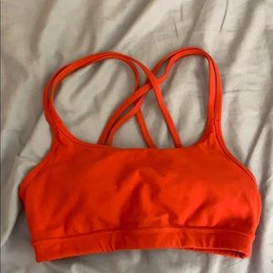 Cross back sports bra